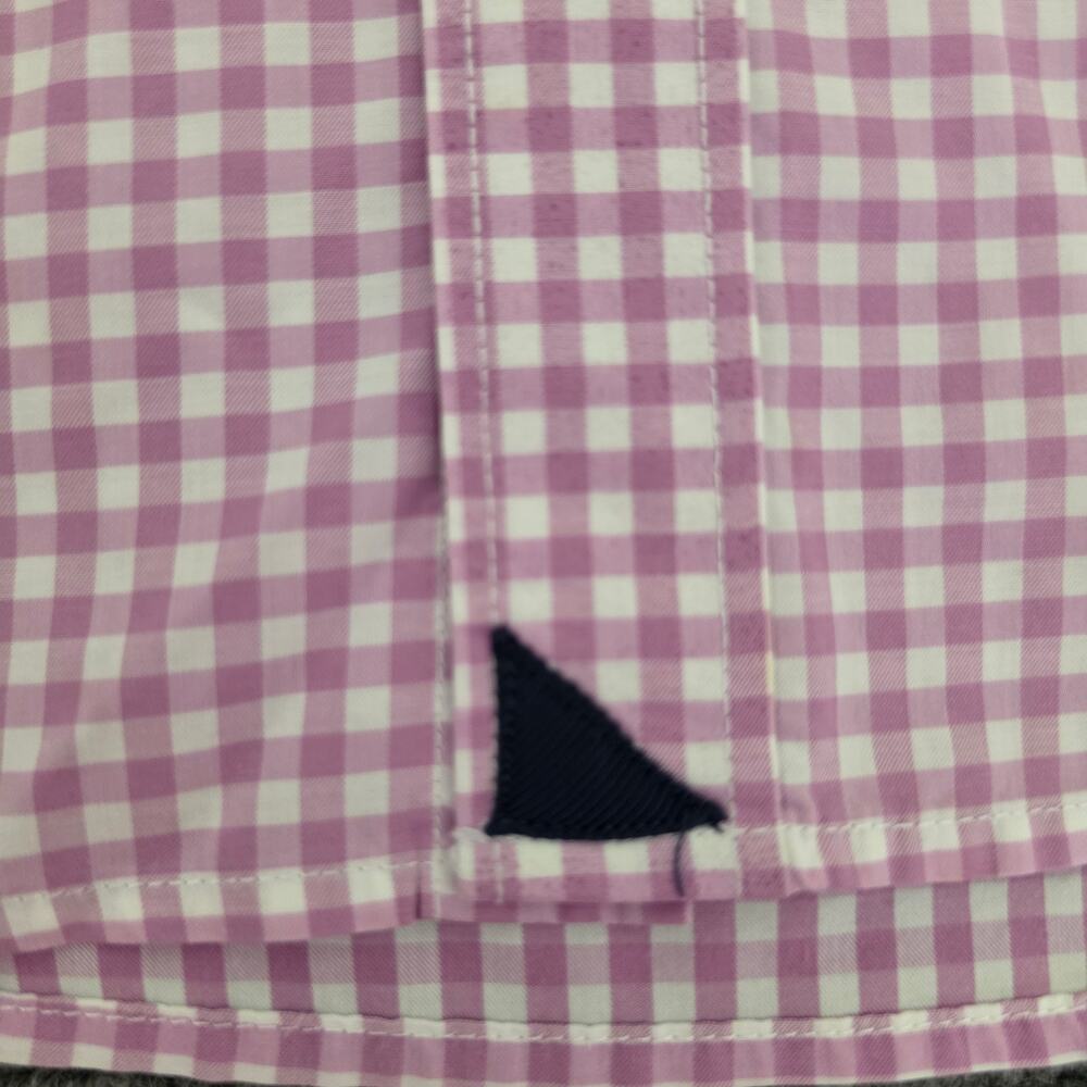 UNTUCKit Men's Large Purple Gingham Button-Down Shirt - Picture 7 of 10